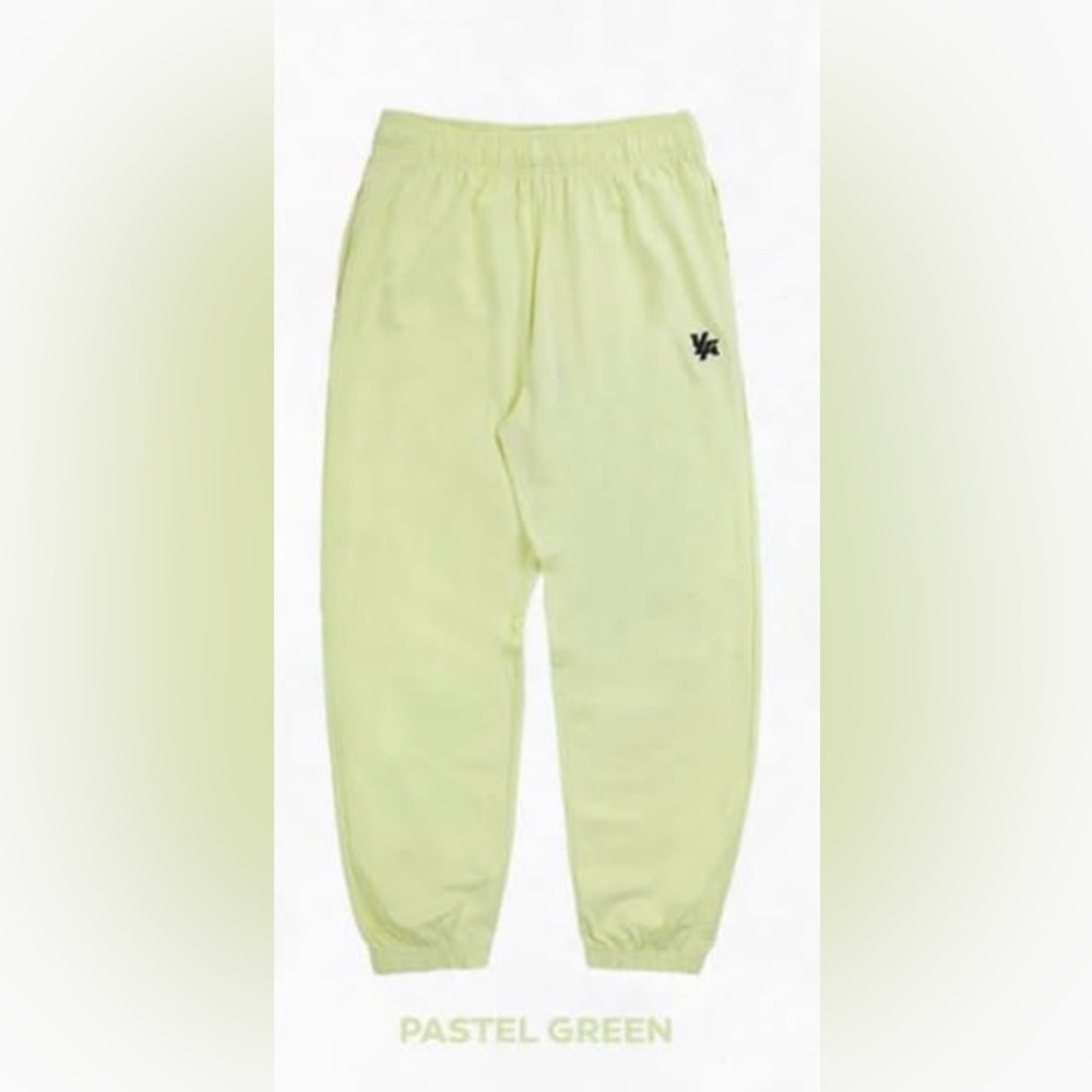 Mens YoungLA 234 Pump Cover Relaxed-Fit Joggers - Pastel Green Size Medium